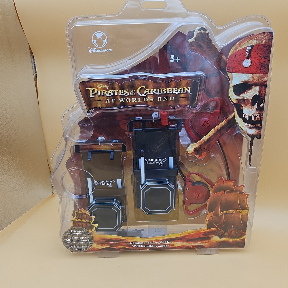 Pirates Of The Caribbean Disney Store Walkie Talkies Lot Of 2 Brand New - Picture 2 of 9